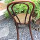 Bistro chair in curved wood and cannage / vintage years 30-40