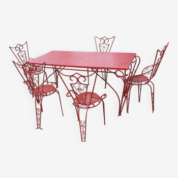 Iron garden furniture