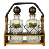 Tantalus Vintage Decanters for Cognac and Whisky, Italy, 1960s, set of 2