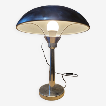 Vintage aluminum mushroom lamp