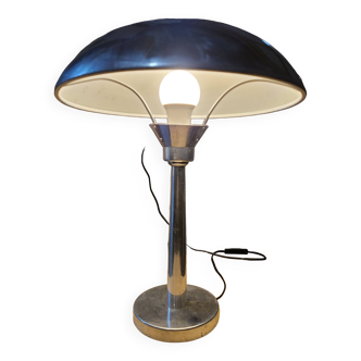 Vintage aluminum mushroom lamp
