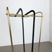 Porte-parapluie en laiton métallique original du milieu du siècle, Allemagne, années 1950