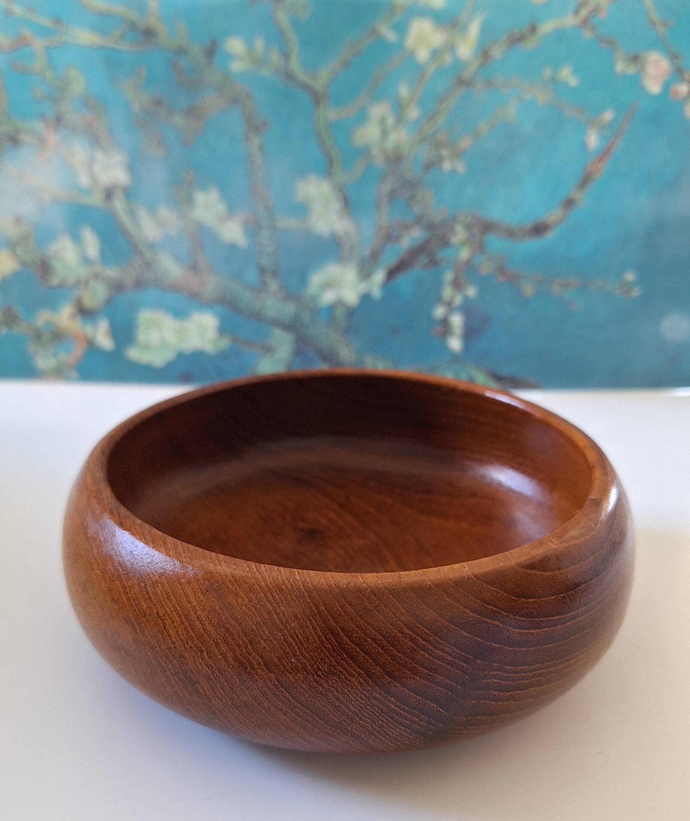 Scandinavian teak aperitif or emptying dish, vintage 60s