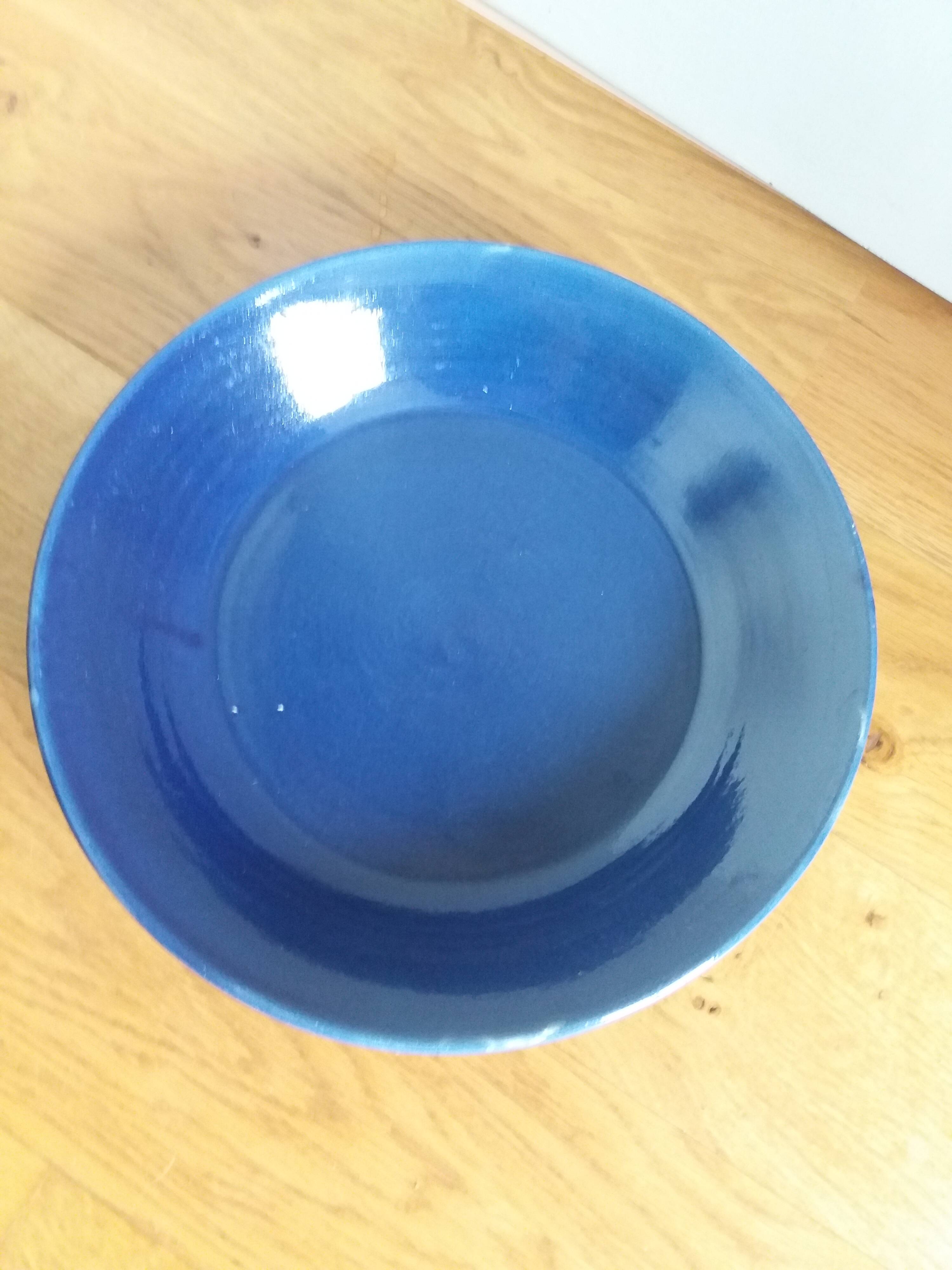 Plat saladier céramique artisanale 34 cm