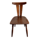 Brutalist chair in dark wood