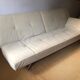 Cinna Smala 4 seater convertible sofa in beige alcantara
