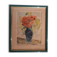 Painting by manfredo borsi. gouache. 1949. bouquet in blue vase