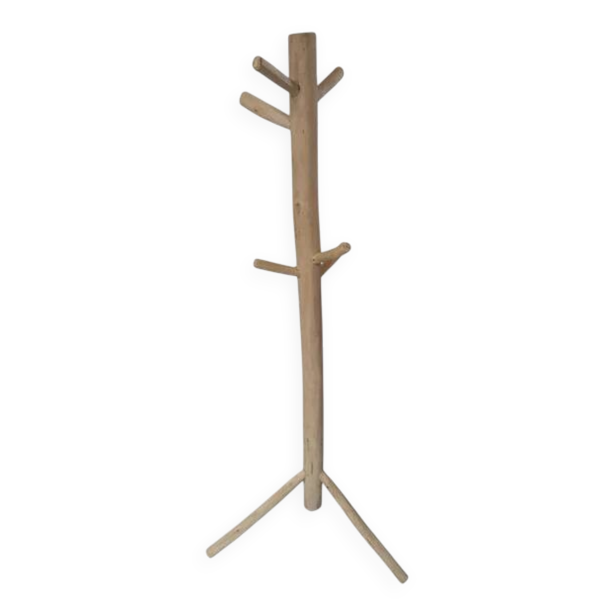 Superb handcrafted Scandinavian style coat rack in 100% natural lemon wood (2 sizes to choose from)