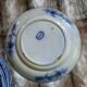 8 very old flat plates made of ironstone