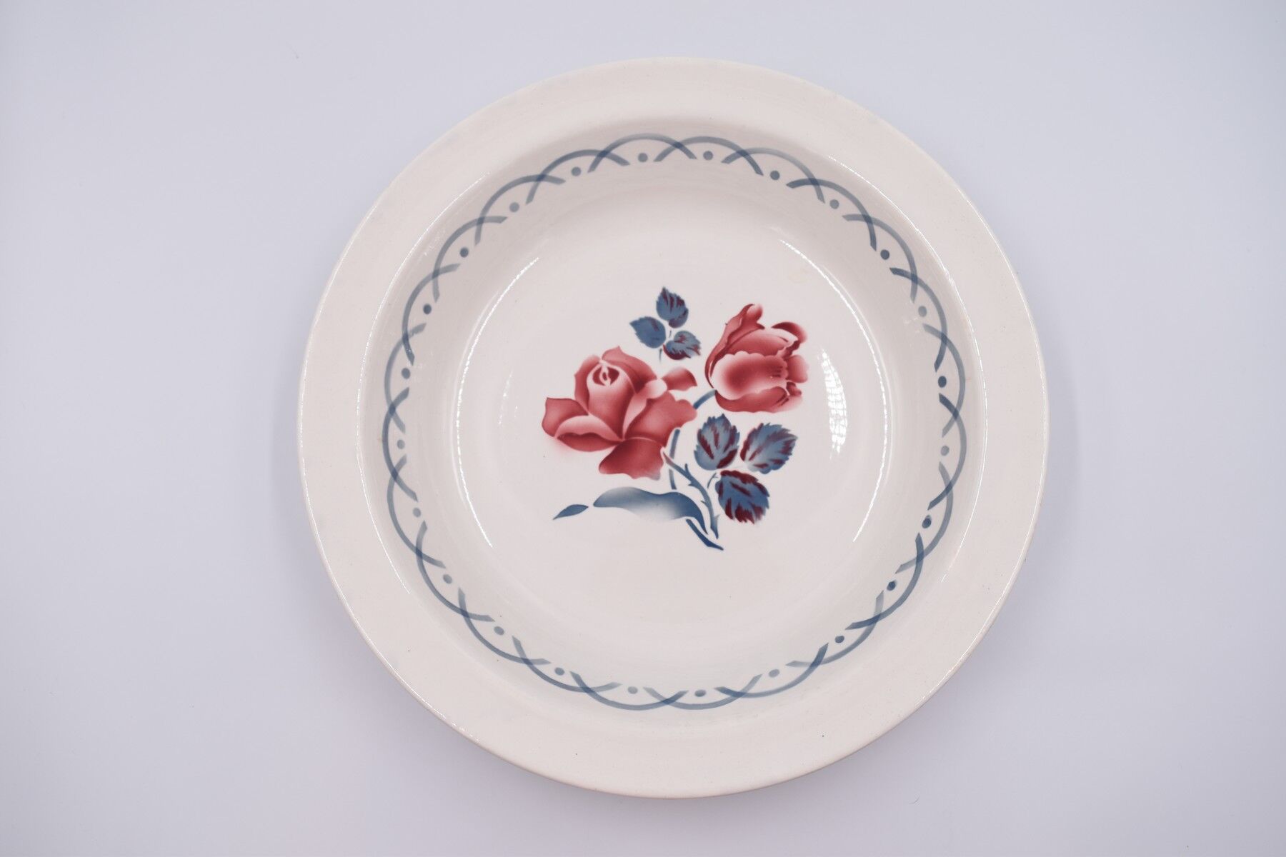 Round hollow dish décor Cannes by Digoin Sarreguemines