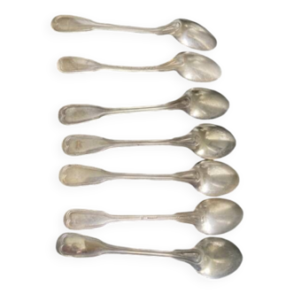 Set of seven CHINON tea spoons
