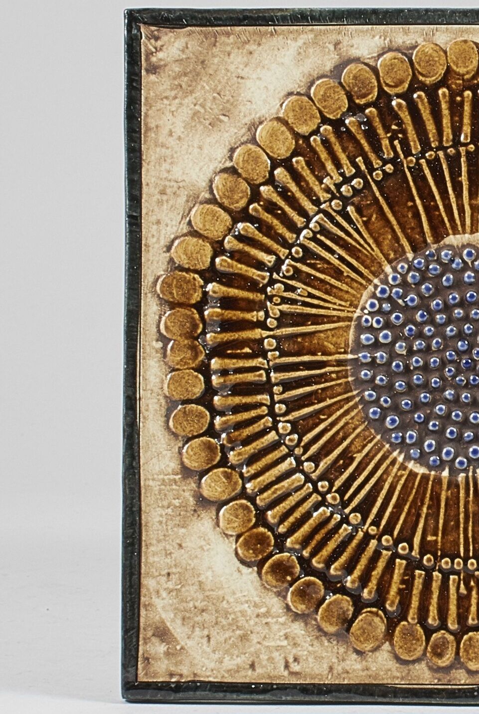 Lisa Larson tile series Unik "Sunflower" - Gustavsberg