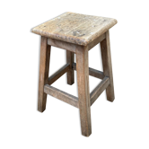 Vintage wooden workshop stool