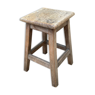Vintage wooden workshop stool