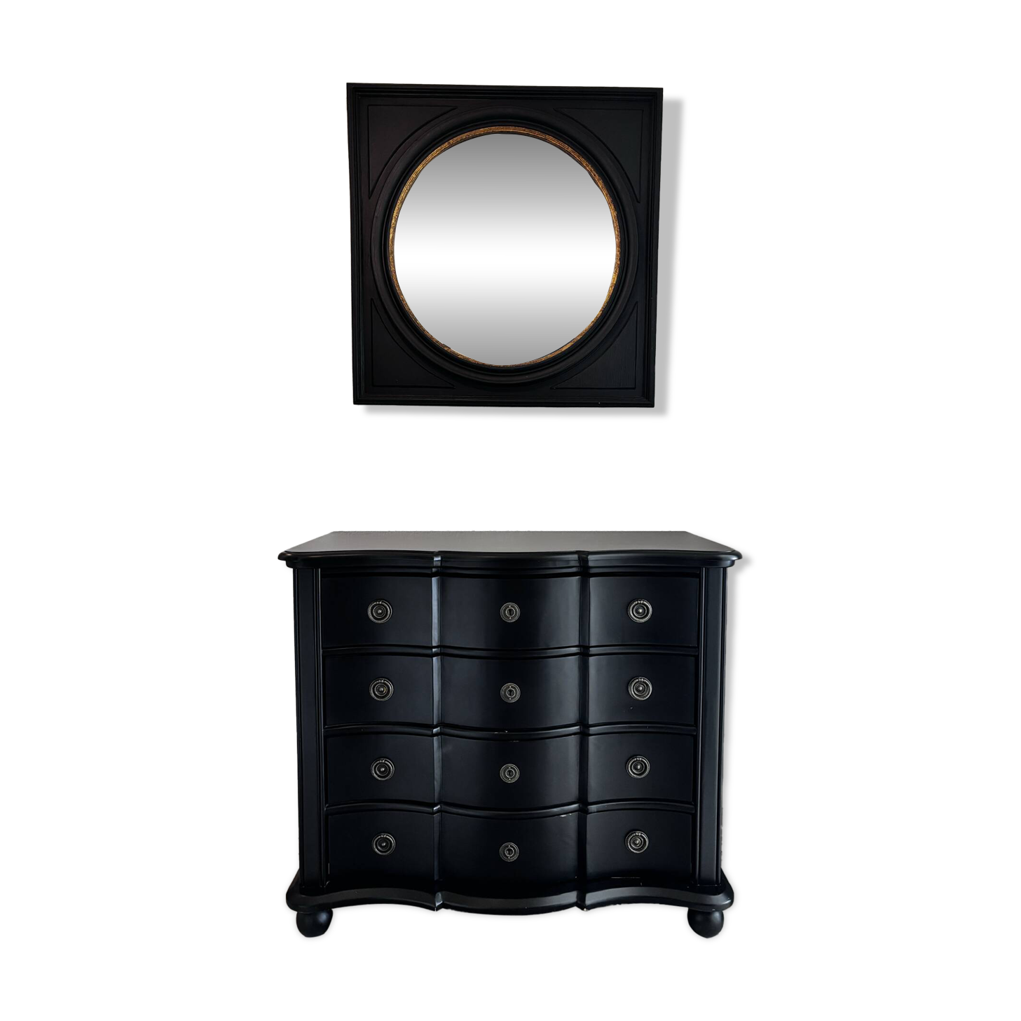 Dresser and its mirror