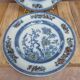 Set of 2 flat/semi-deep vintage plates Copeland England – Japonese-style decoration