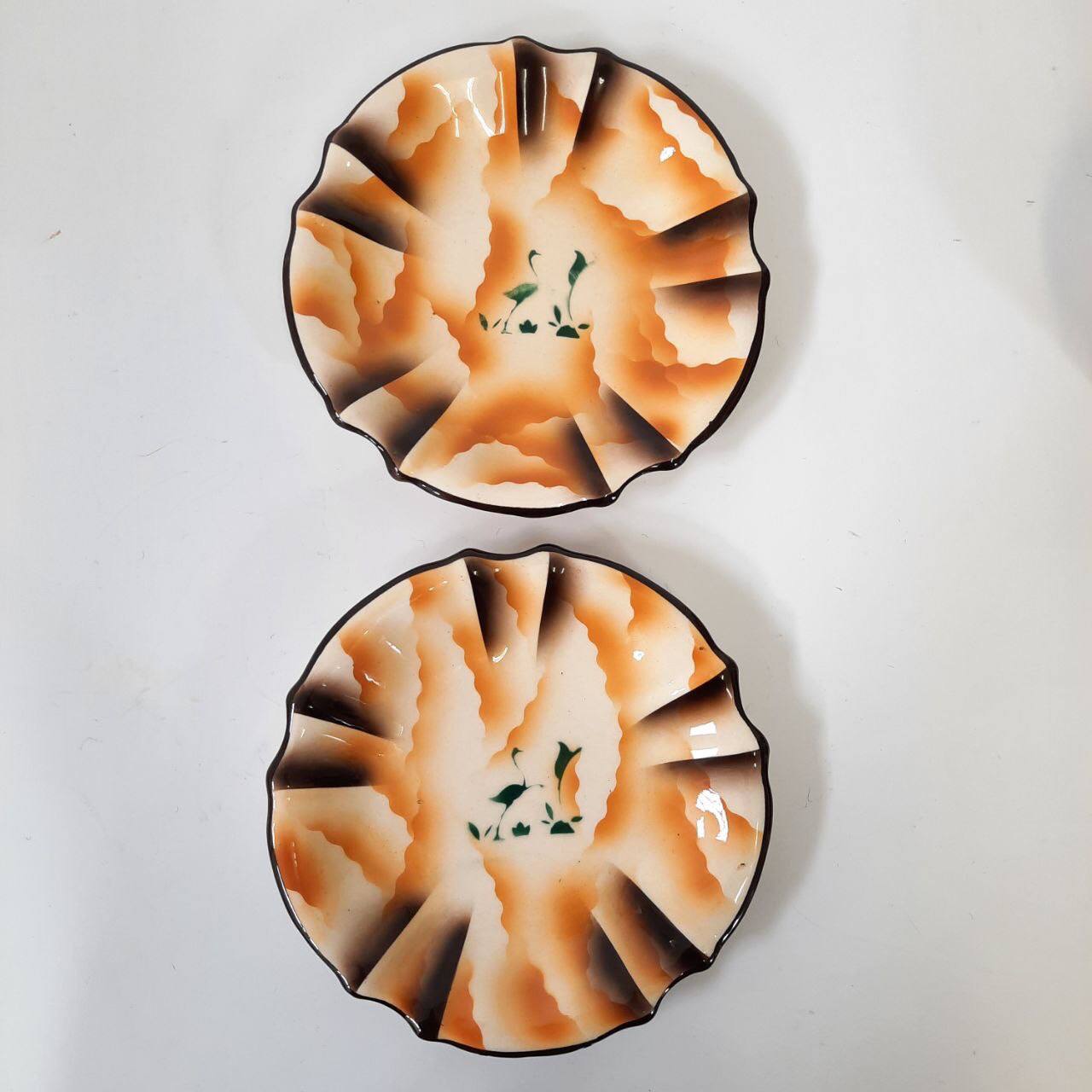 Futurist dessert set, silkscreened, 1930s