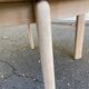 Scandinavian round extendable dining table stripped in oak 1980