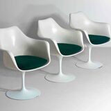 Large set of 8 tulip armchairs by Eero Saarinen for Knoll International, 1970s