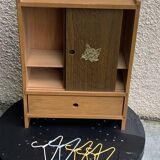 Large wardrobe for storing dolls' clothes and accessories, 2 sliding doors