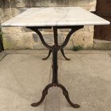 Cast and marble bistro table