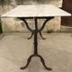 Cast and marble bistro table