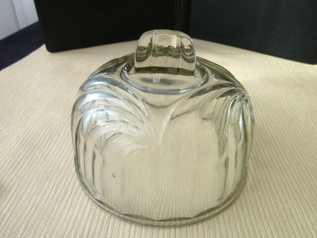 Antique pressed glass cheese dome