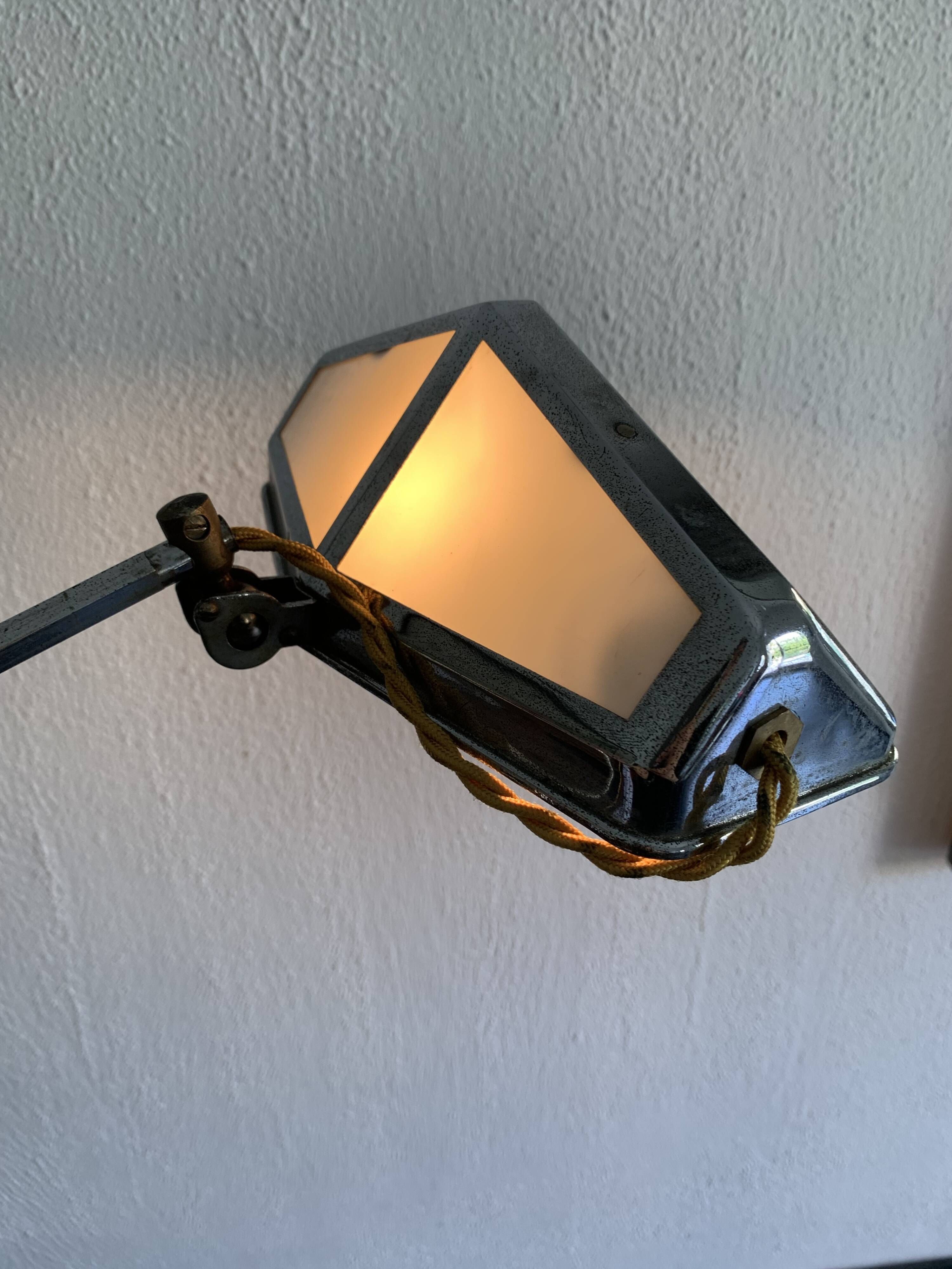 Large vintage lamp 1920 Pirouett architect Art Deco - 50 cm