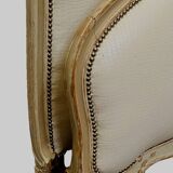 Louis XV style bed in 20th century patinated beech