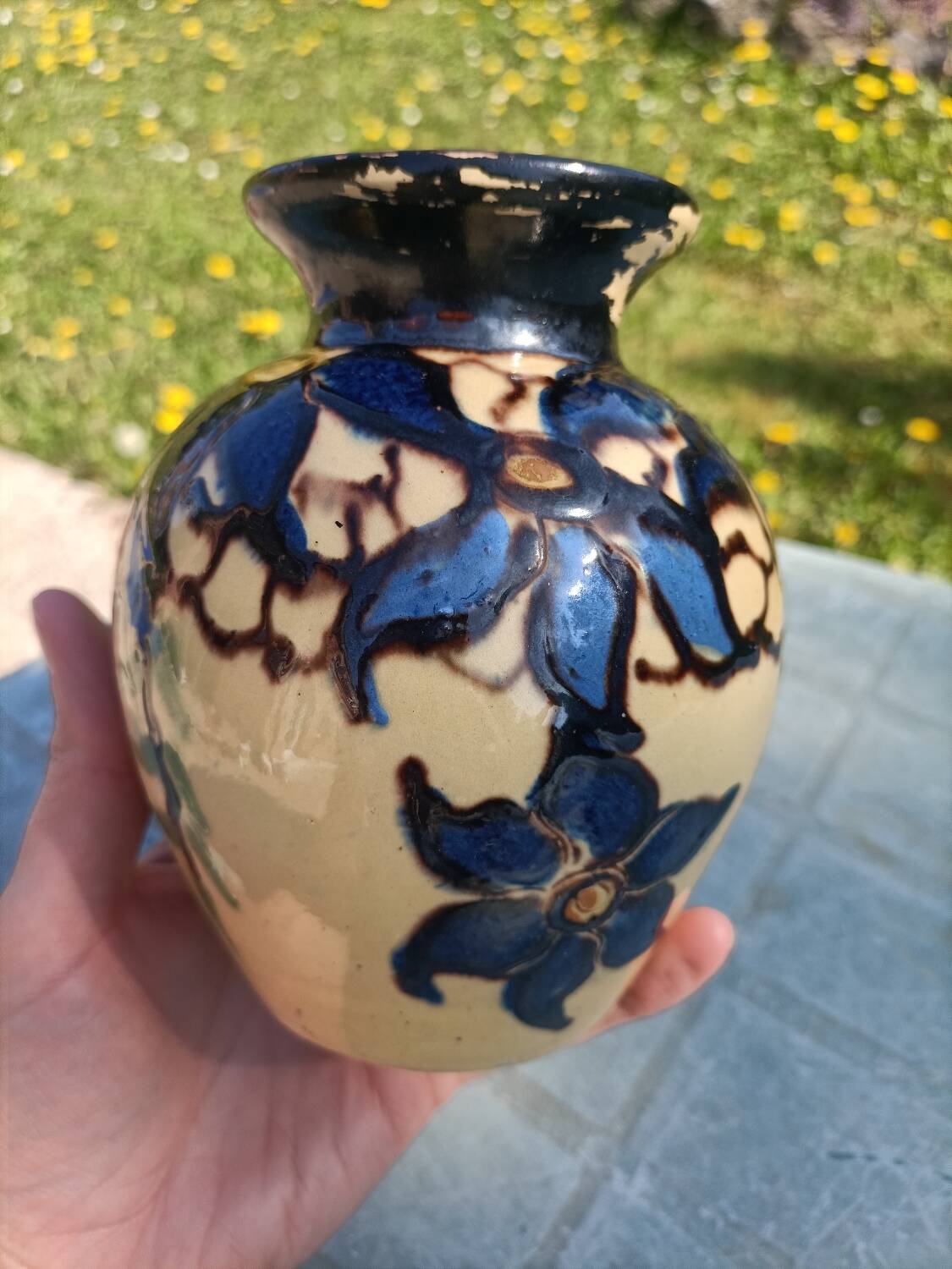 Signed retro vase