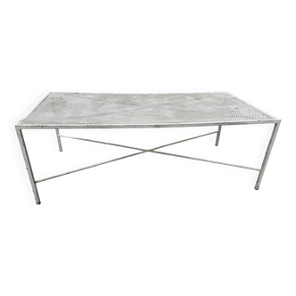 Painted wrought iron coffee table, 20th century.