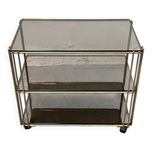 desserte métal doré