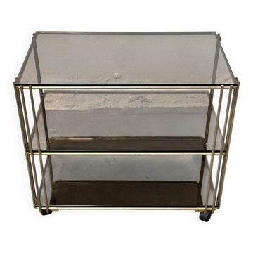 Golden metal dessert table