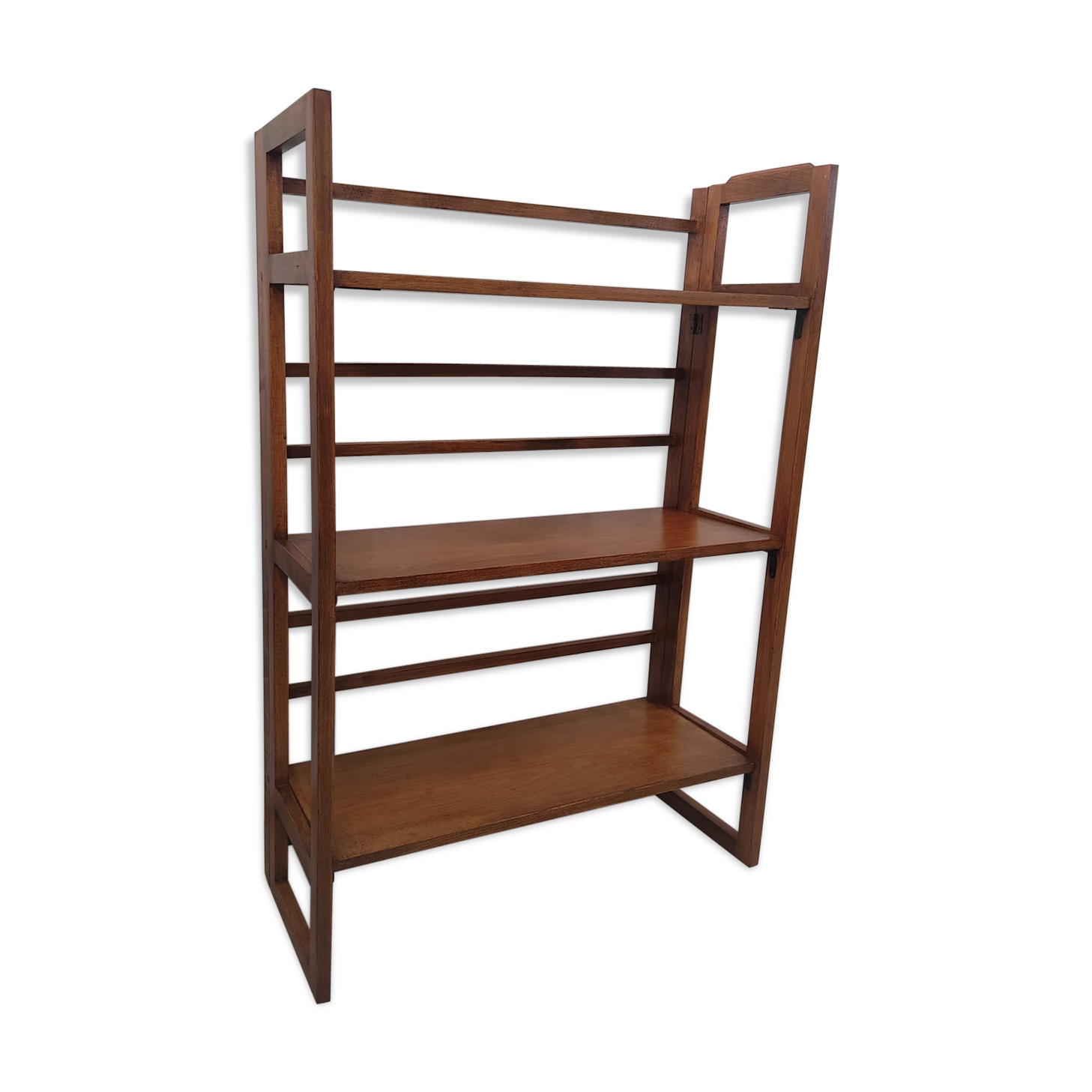 Vintage folding shelf in solid wood