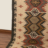 4x10 jute handwoven kilim runner rug, 120 x 300 cm handmade, kelim, carpet, indian.