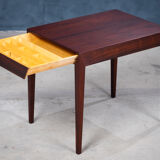 Side Table with Drawer in Rosewood by Severin Hansen for Haslev Møbelsnedkeri, 1950s