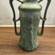 Small green Wedgwood vase art nouveau decor