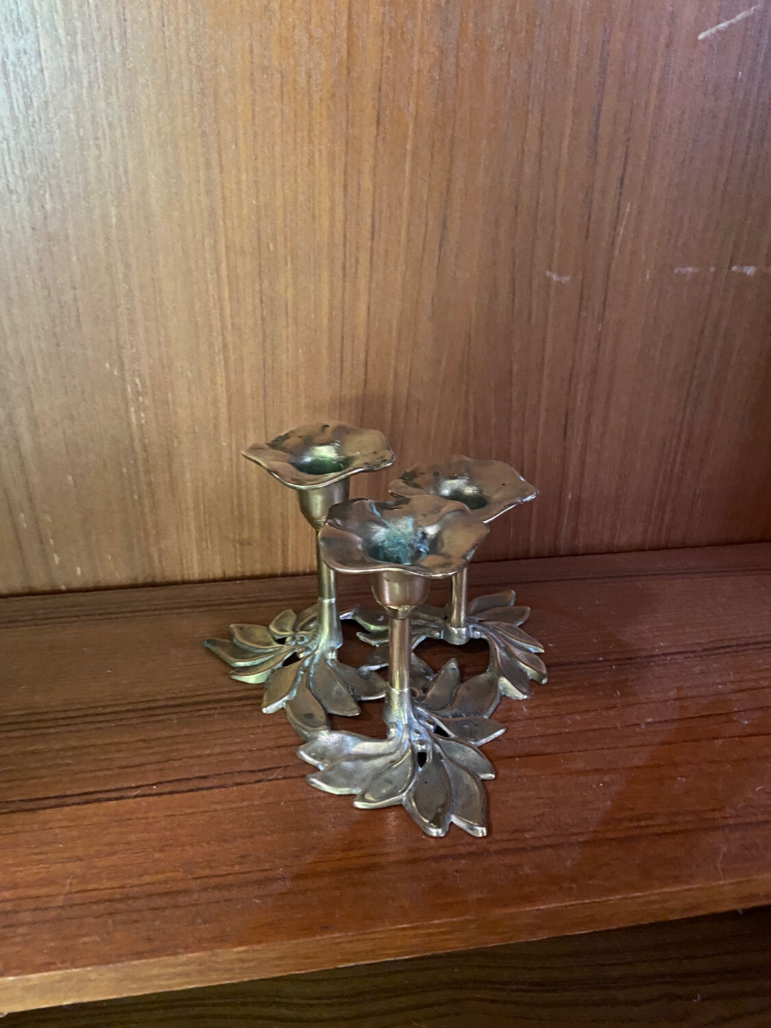 Vintage brass candle holder