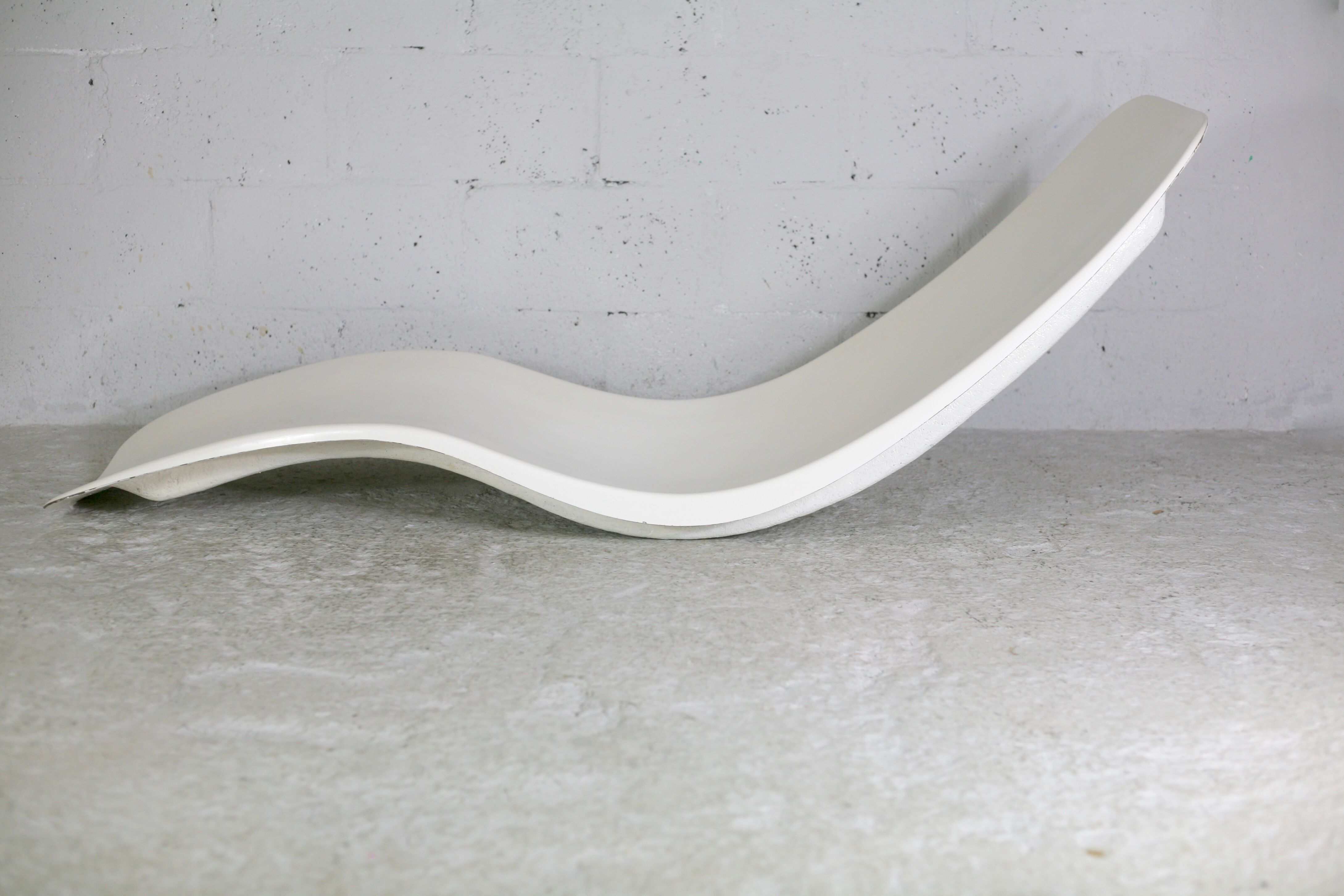 Fiberglass chaise longue , Charles Zublena, circa 1965