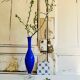 Antique blue glass soliflore
