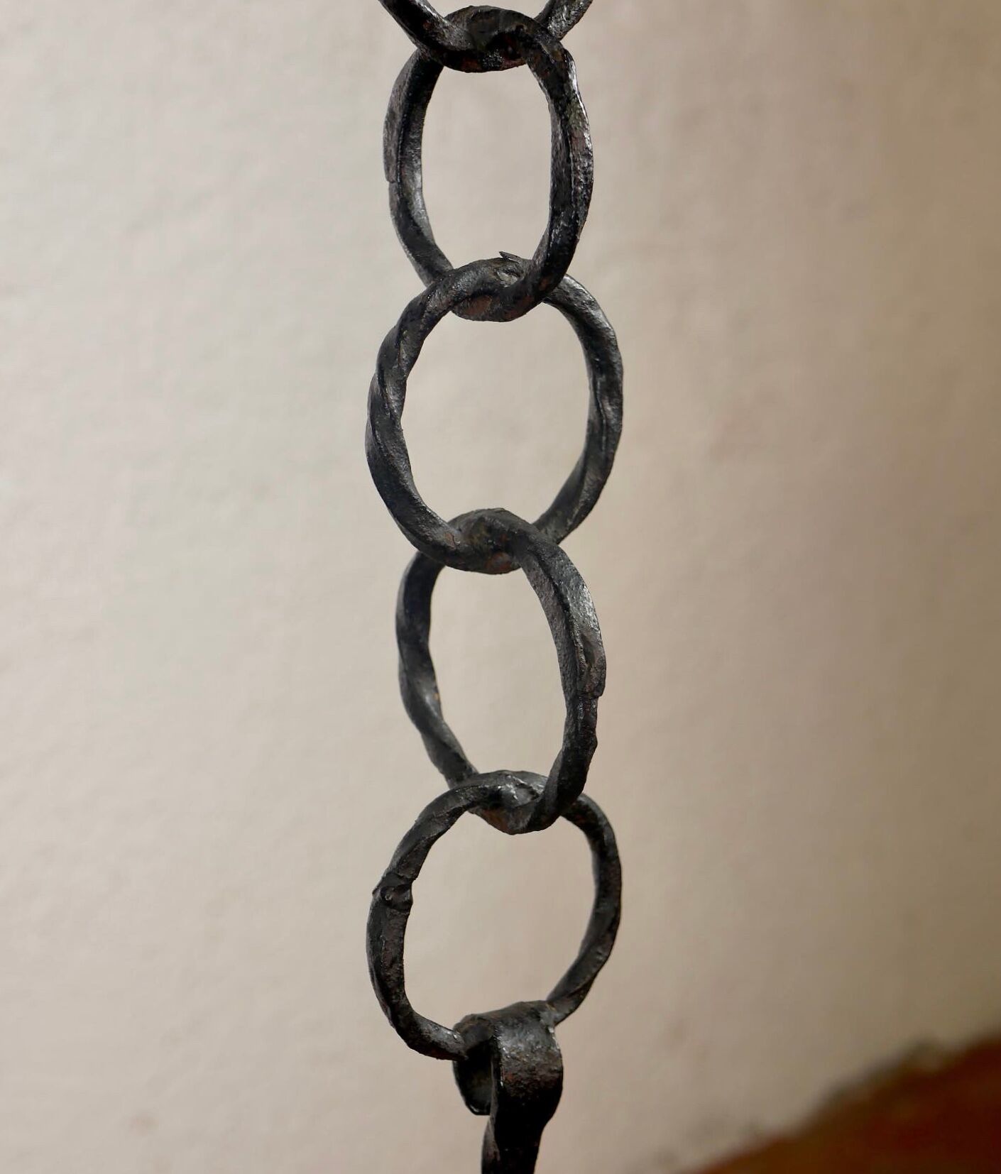 Brutalist wrought iron floor lamp