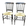 2 chairs wooden lacquered 1950s