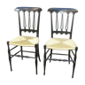 2 chairs wooden lacquered 1950s