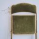 Chaise pliante ancienne velours vert