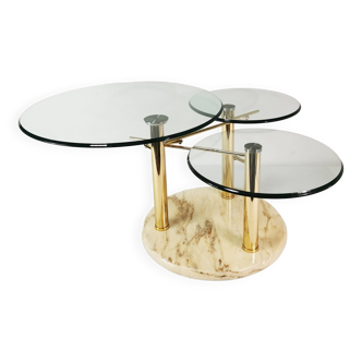 Designer, extendable coffee table, Intermezzo Draner, designed by Georg Appeltshauser, Germany, 1990