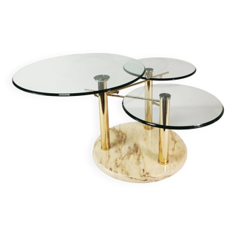 Table basse design et extensible, Intermezzo Drner, conçue par Georg Appeltshauser, Allemagne, 1990