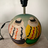 Vintage ball lamp - Arty style - hand-painted
