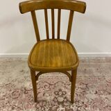 Set of 6 mismatched bistro chairs including Baumann and Luterma chairs