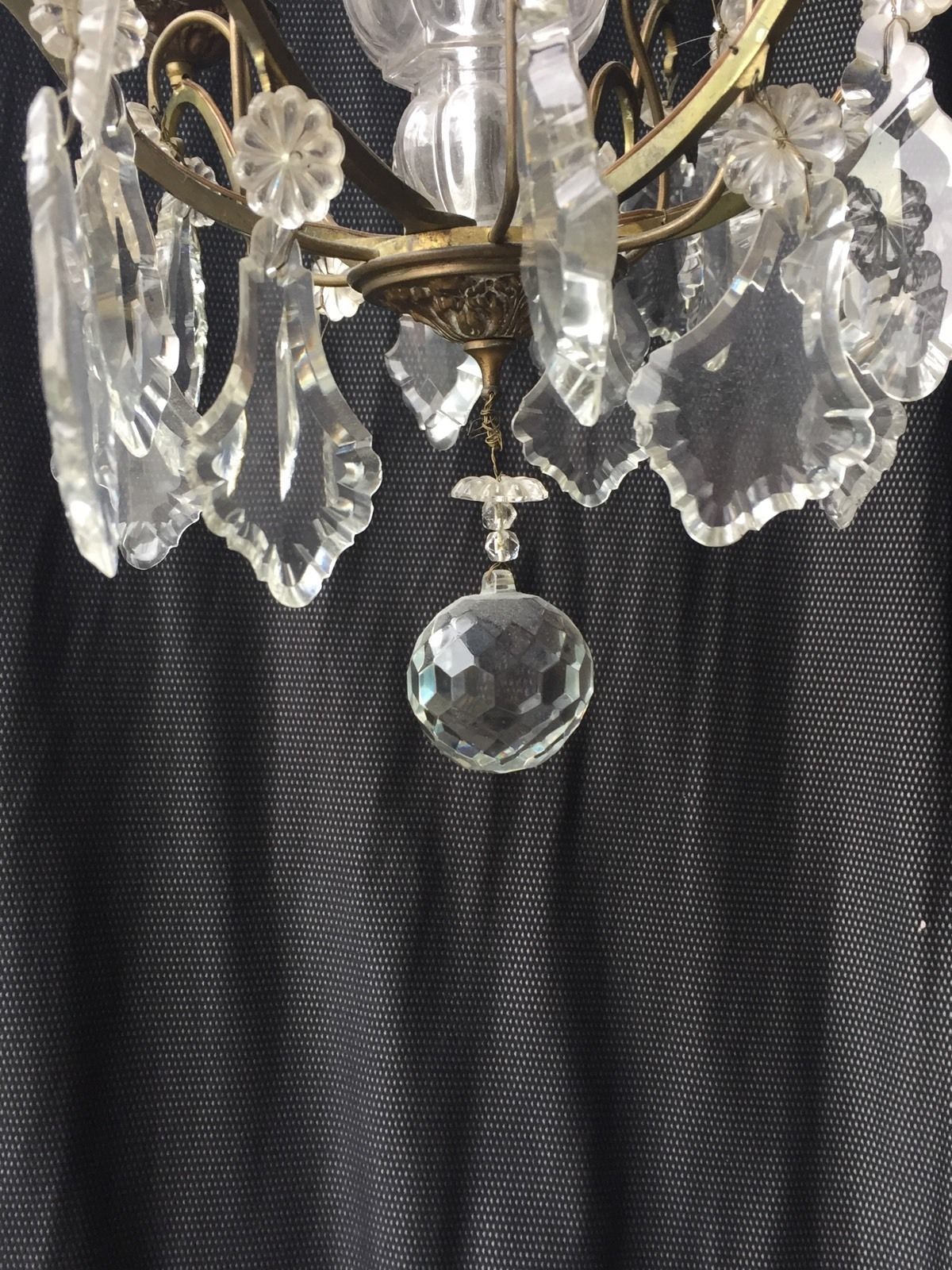 Old chandelier with tassels