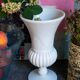 Antique milk glass baluster vase early 20th century